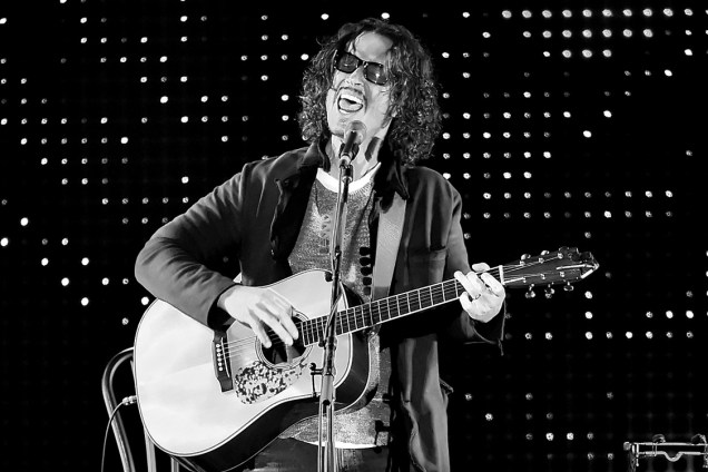 Arquivo: Chris Cornell, durante show em Los Angeles, Califórnia.