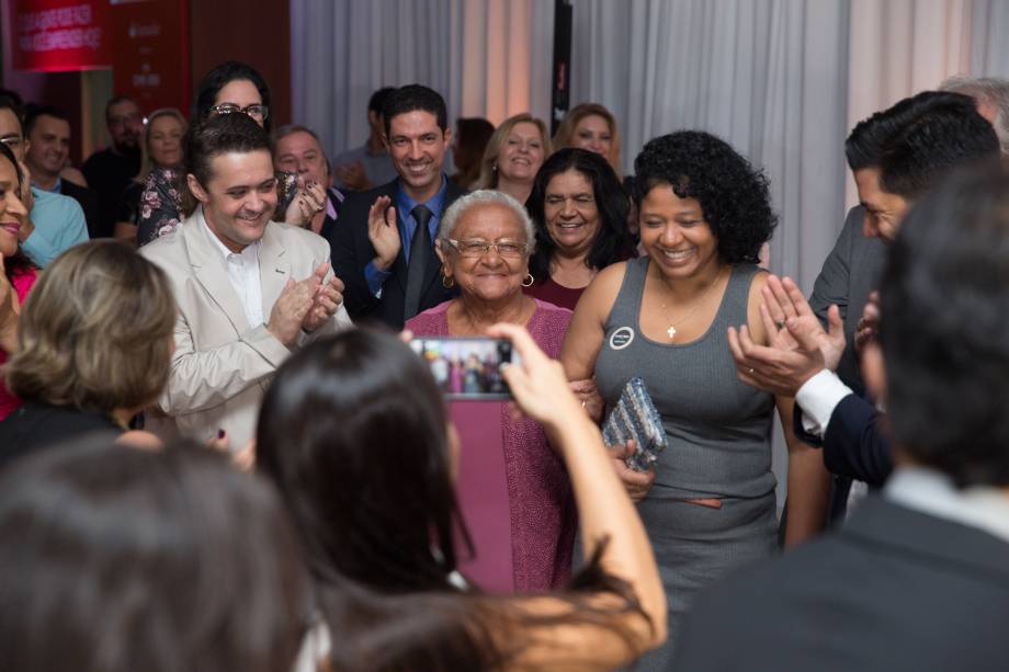 Dona Eulália: aos 83 anos, ela foi ovacionada pelos presentes