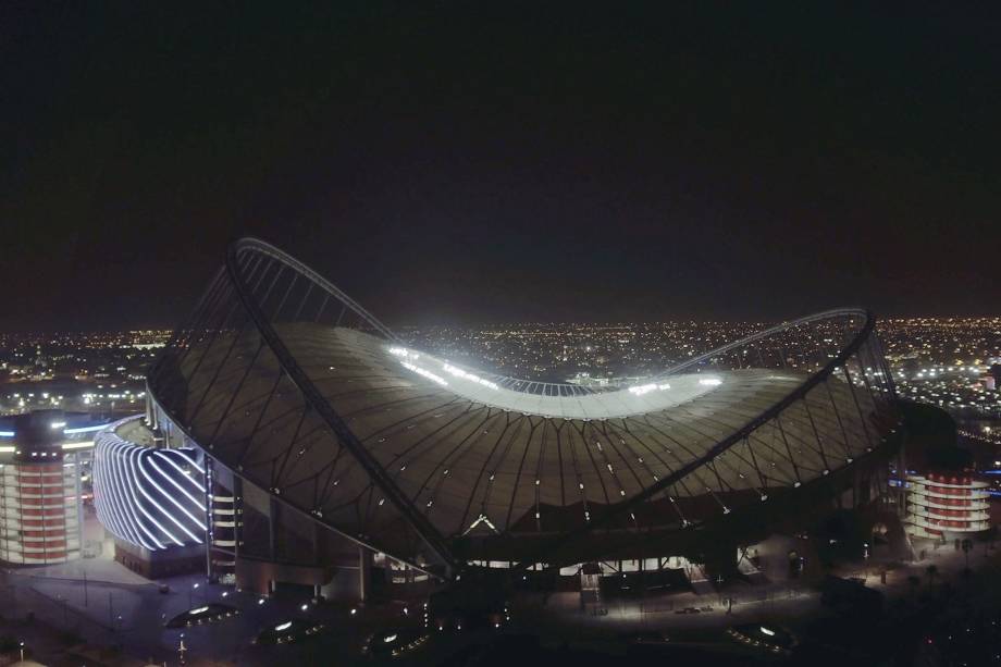 Vista geral do Estádio Internacional Khalifa em Doha, no Catar