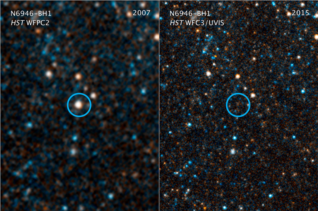 Telescópio Hubble capta imagens de estrela virando buraco negro