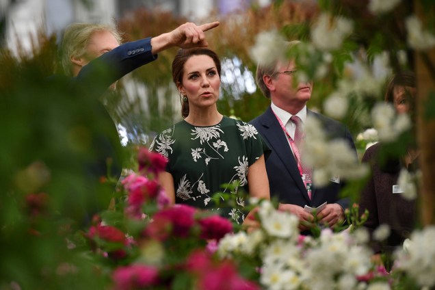 Duquesa de Cambridge, Catherina Middleton, visita o festival Chelsea Flower Show, que acontece anualmente em Londres, Inglaterra