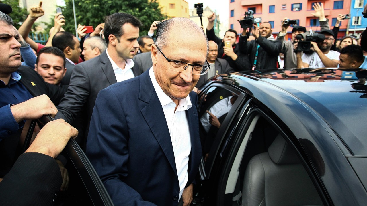 O governador Geraldo Alckmin