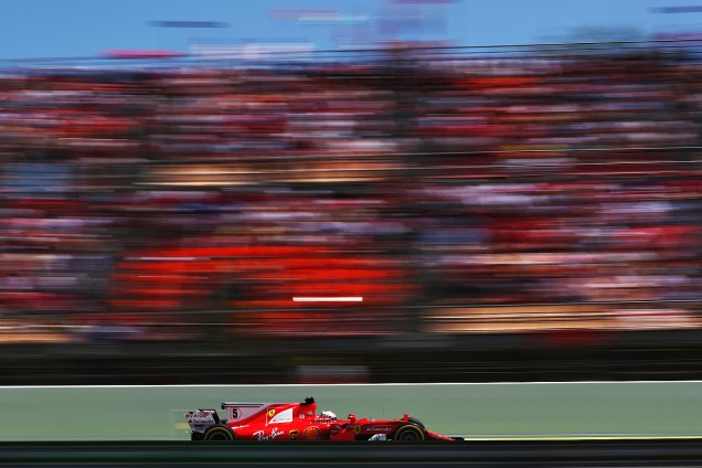Sebastian Vettel durante o Grande Prêmio da Espanha, quinta etapa da temporada 2017 da Fórmula 1 - 14/05/2017