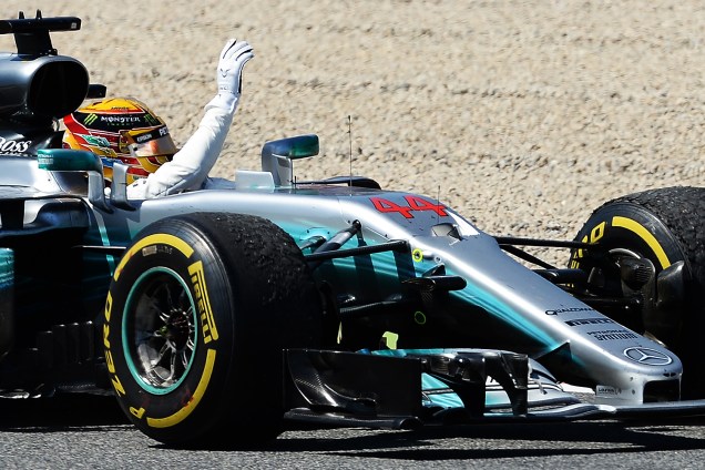 O inglês Lewis Hamilton, da Mercedes, conquistou a vitória no Grande Prêmio da Espanha de Fórmula 1 - 14/05/2017