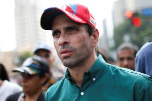 O líder da oposição na Venezuela, Henrique Capriles