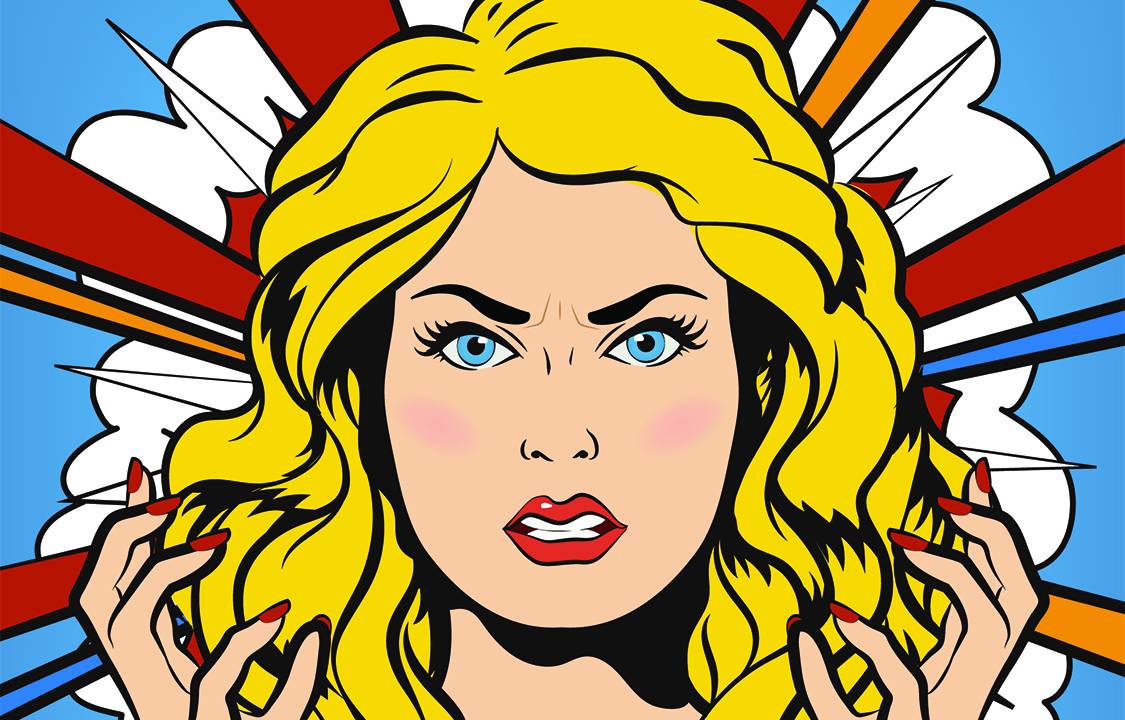 Ilustração - Mulher na TPM