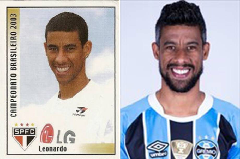 Léo Moura<span> em 2003 estava no São Paulo. Em 2017 jogará pelo Grêmio</span>