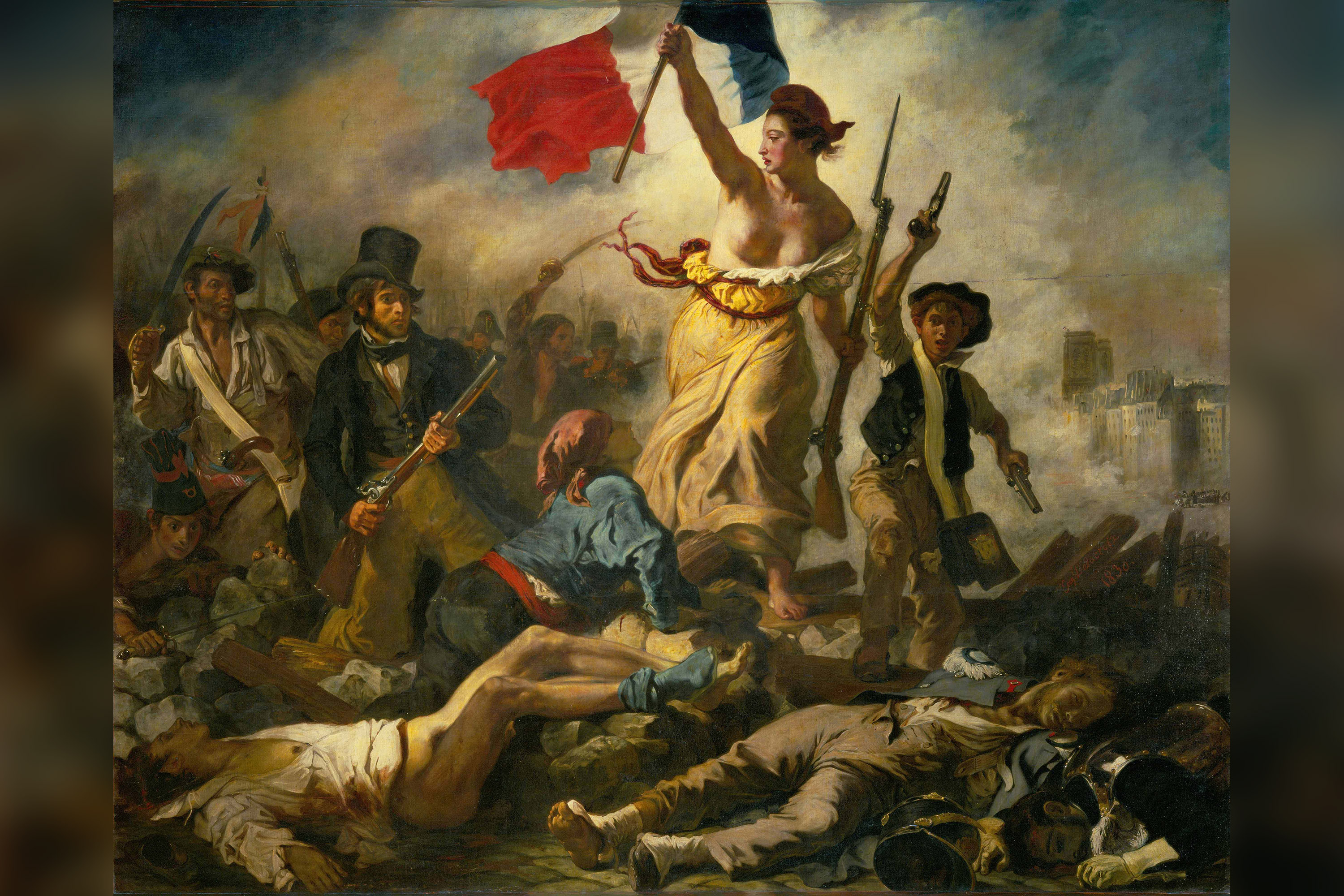 A Liberdade Guiando o Povo - Eugene Delacroix (1798-1860)