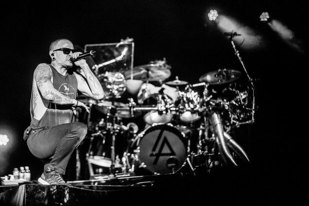 Show da banda Linkin Park no Maximus Festival 2017, realizado no Autódromo de Interlagos, na zona sul de São Paulo - 13/05/2017