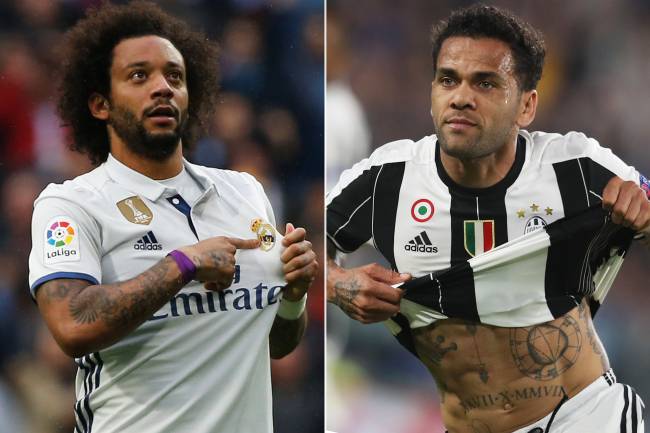 Marcelo e Daniel Alves