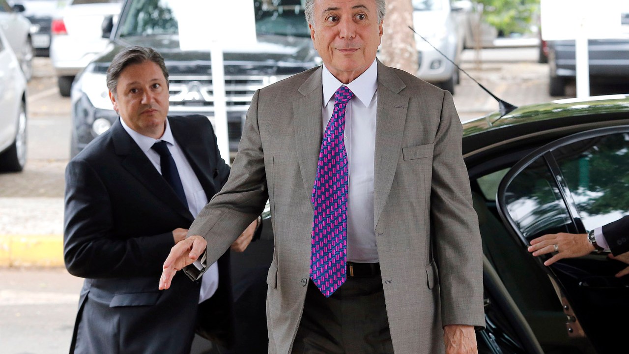 Michel Temer e o deputado federal Rodrigo Rocha Loures (PMDB-PR) - 29/09/2015
