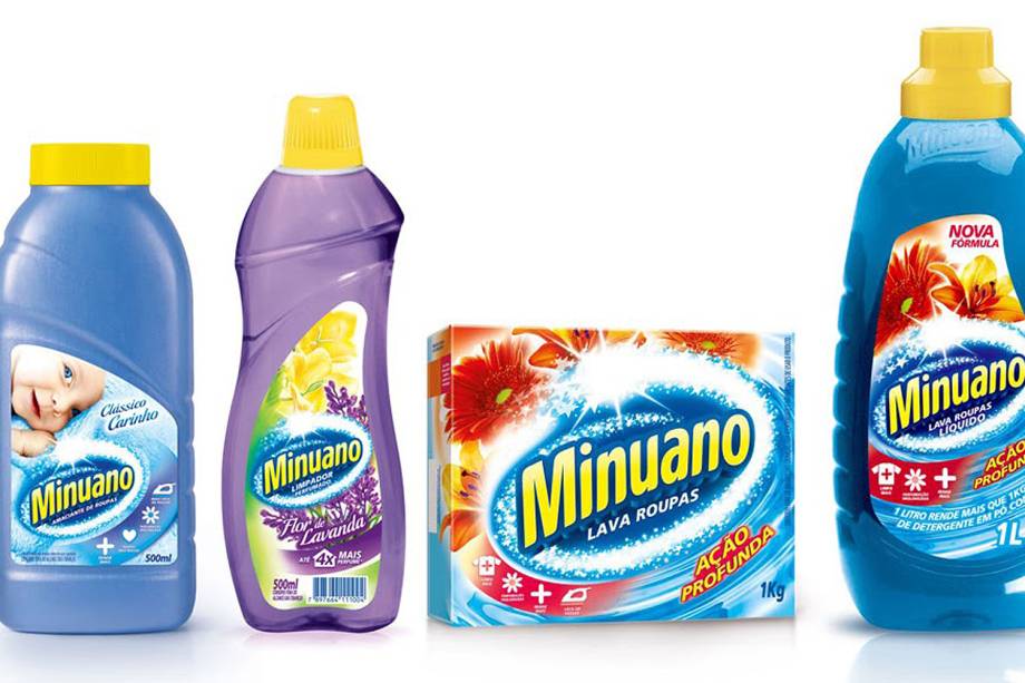 Marca mais conhecida da empresa Flora, a divisão de limpeza da J&F, a Minuano produz sabão e detergente, por exemplo