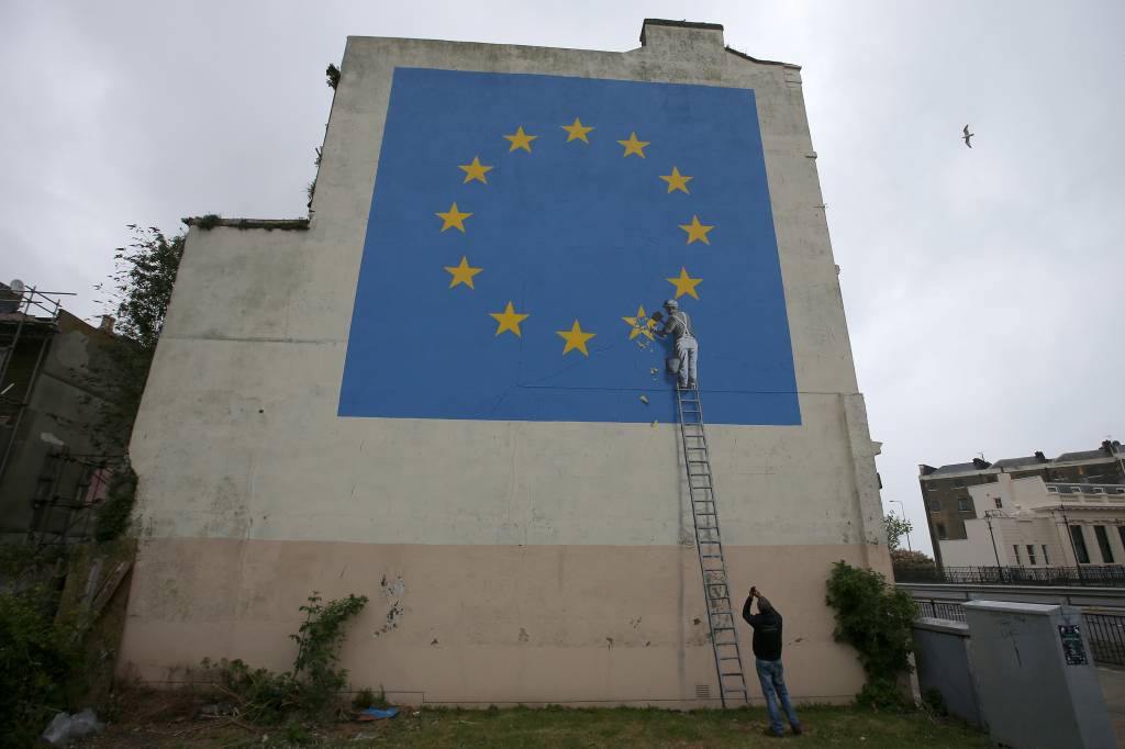 Mural de Banksy na Inglaterra