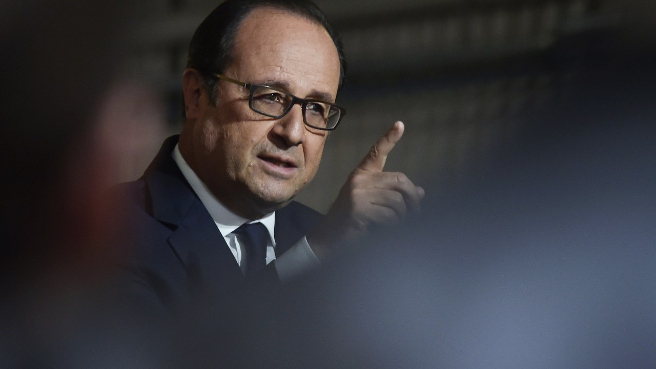 O presidente da França François Hollande