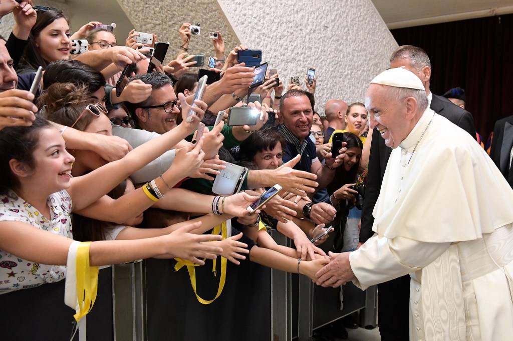 Audiência do papa Francisco no Vaticano