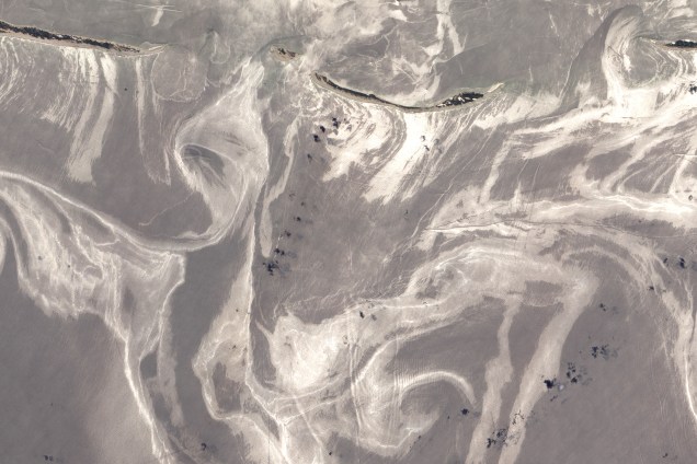 Vazamento de óleo nas ilhas da costa do Mississipi, nos Estados Unidos