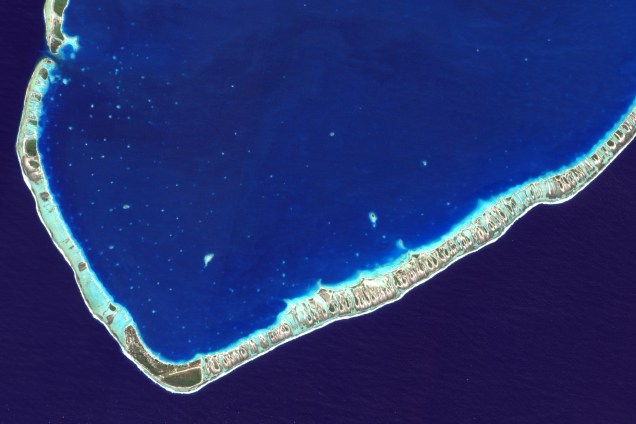 O atol Tikehau na Polinésia Francesa