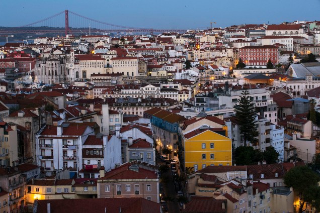 O centro de Lisboa.
