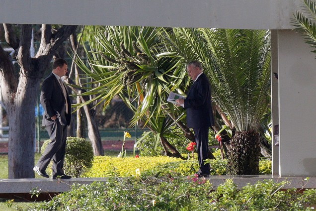 Presidente Michel Temer saindo do Palácio do Jaburu, em Brasília - 18/05/2017