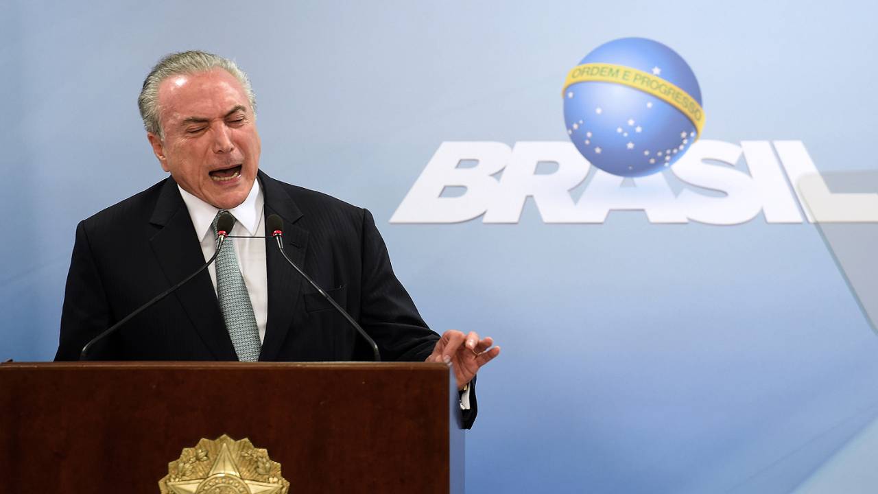 Presidente Michel Temer faz pronunciamento após delação da JBS