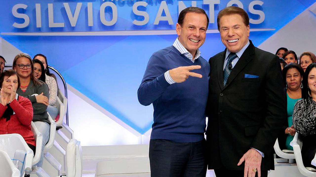 Silvio Santos recebe João Dória