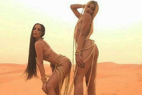 Anitta e Pabllo Vittar gravam clipe de Sua Cara no Deserto do Saara, no Marrocos