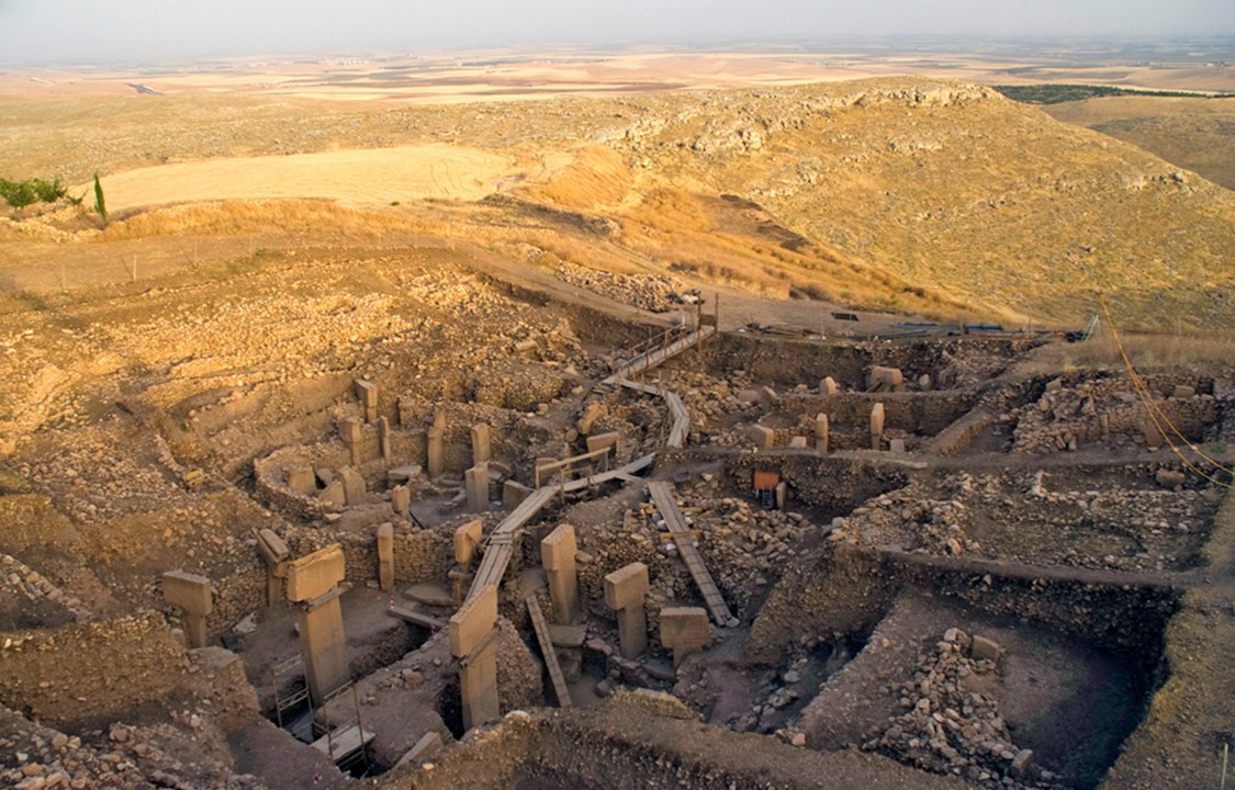 Sítio arqueológico de Göbekli Tepe, no sudeste da Turquia