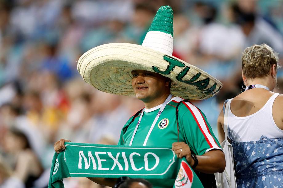 Torcida do México antes da partida contra a Alemanha válida pelas semifinais da Copa das Confederações 2017 - 29/06/2017