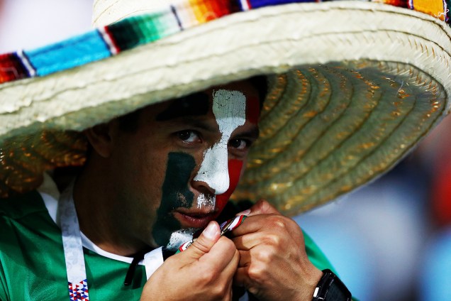 Torcida do México durante a partida contra a Alemanha válida pelas semifinais da Copa das Confederações 2017 - 29/06/2017