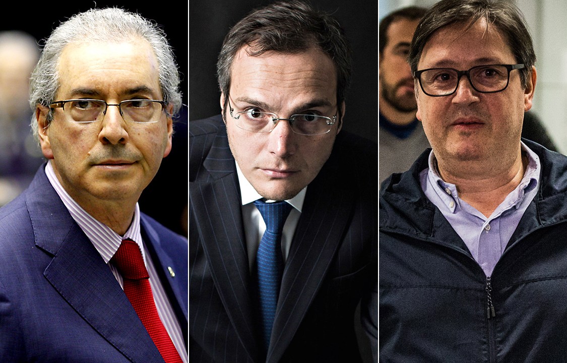 Eduardo Cunha, Lúcio Funaro e Rodrigo Rocha Loures