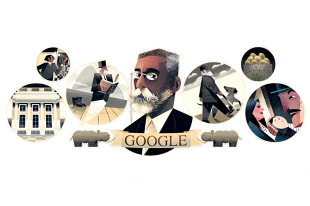 Machado de Assis: 178º aniversário comemorado pelo Google