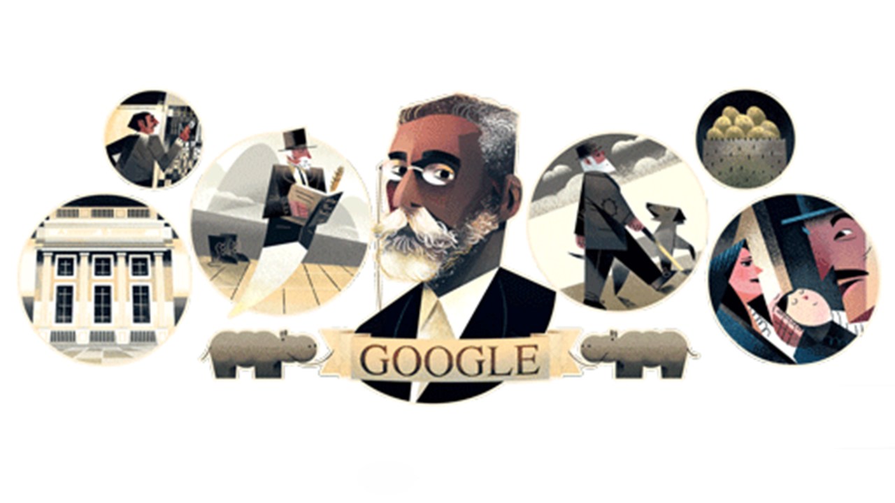 Machado de Assis: 178º aniversário comemorado pelo Google