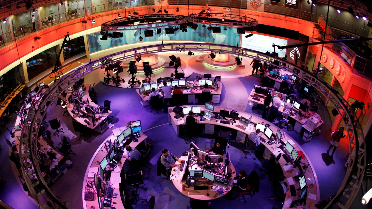 Redação da Al-Jazeera no Catar