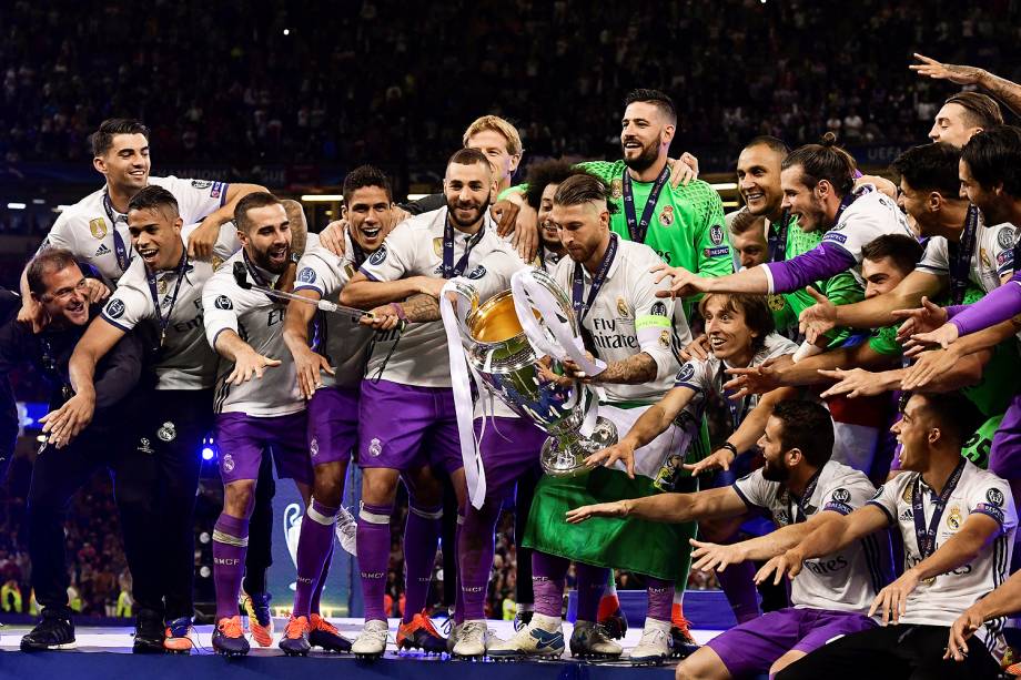 Real Madrid campeão da Liga dos Campeões da Europa no Millenium Stadium, em Cardiff, no País de Gales - 03/06/2017