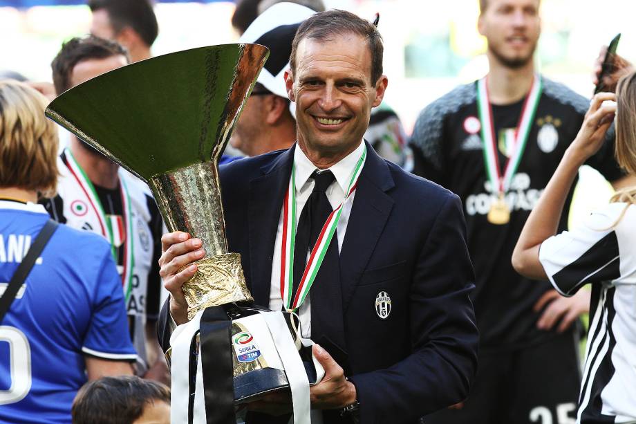 O título italiano foi a última conquista de Allegri