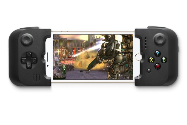 O joystick Gamevice, da Mobimax, pode ser usado para jogos de aplicativos de iPhones e iPads