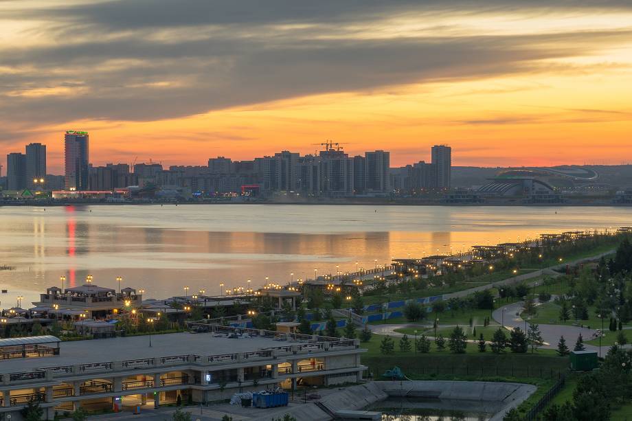 Vista da cidade de Kazan, na Rússia