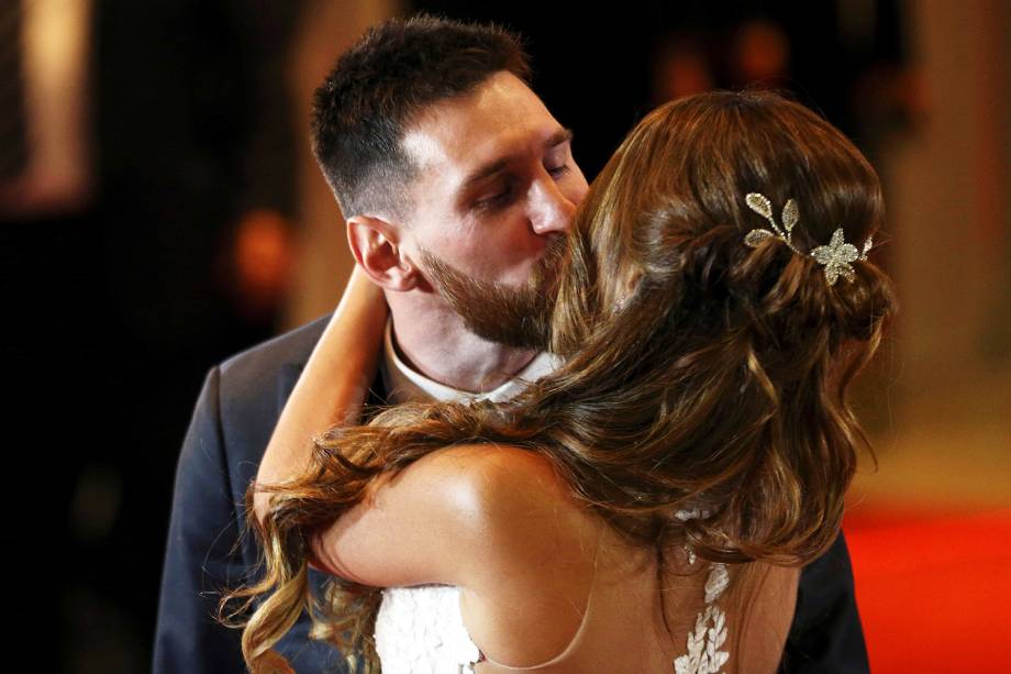 Casamento de Lionel Messi, 30 anos, e Antonella Roccuzzo, 29 anos, em Rosário, Argentina - 30/06/2017