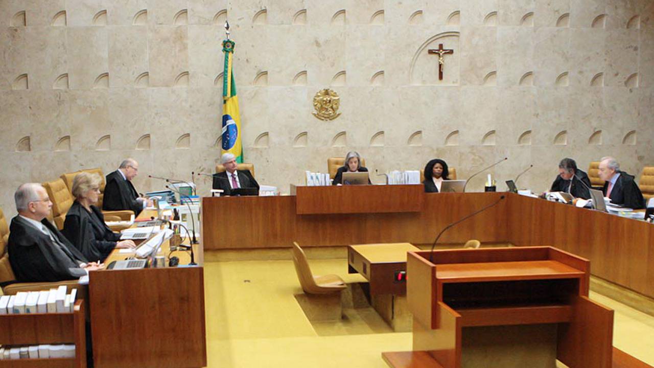 Ministros durante sessão plenária do STF - 21/06/2017