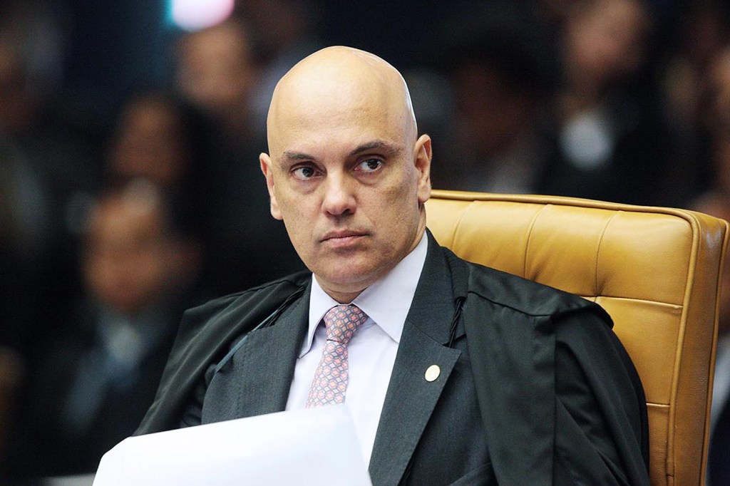 Ministro Alexandre de Moraes durante sessão plenária do STF - 21/06/2017