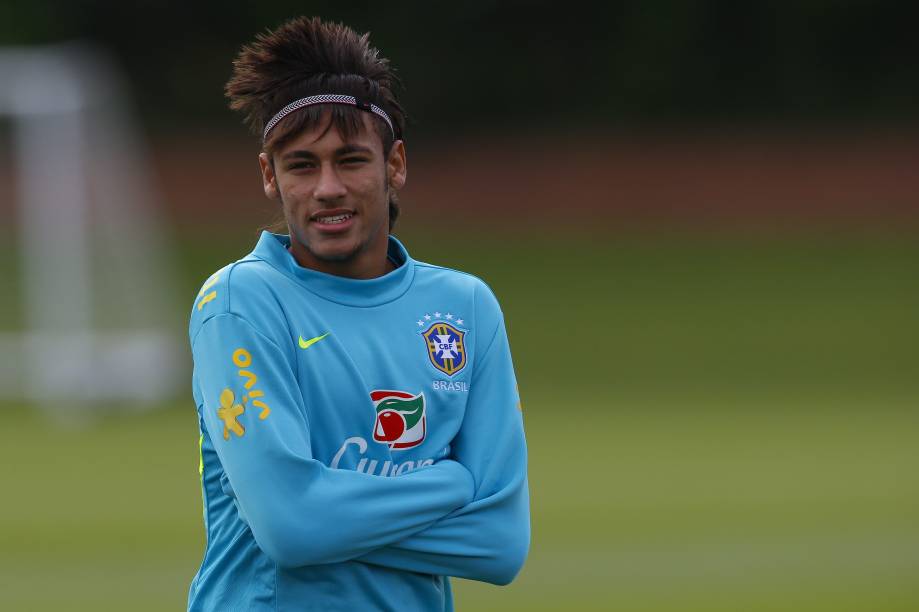 O jogador Neymar em 2012