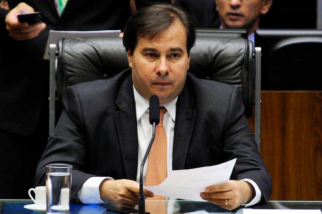 O Presidente da Câmara dos Deputados, Rodrigo Maia