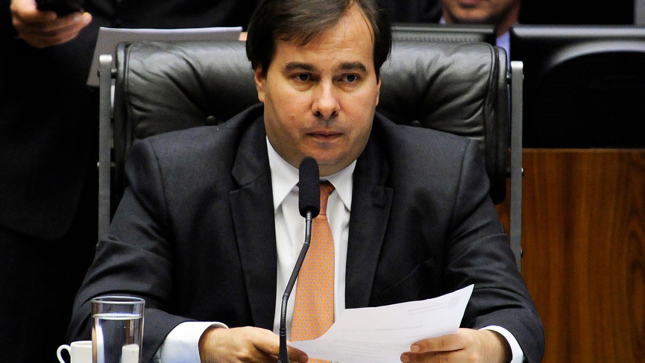 O Presidente da Câmara dos Deputados, Rodrigo Maia