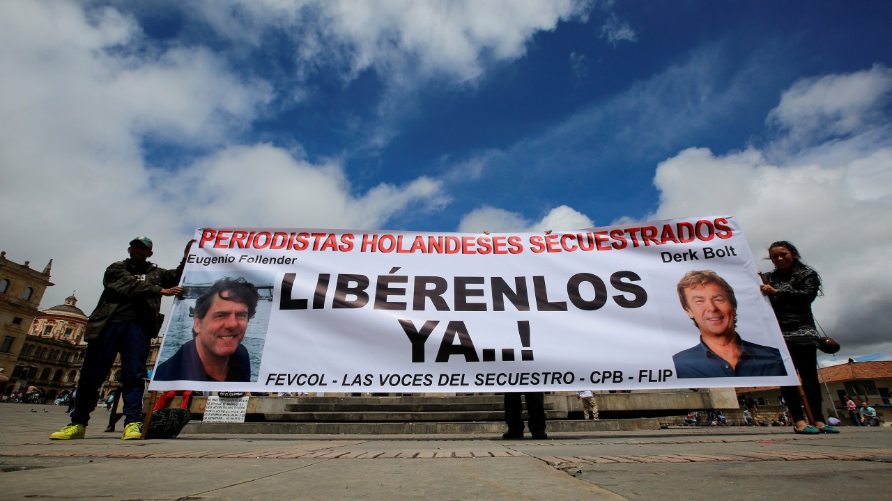 Jornalistas holandeses sequestrados na Colômbia