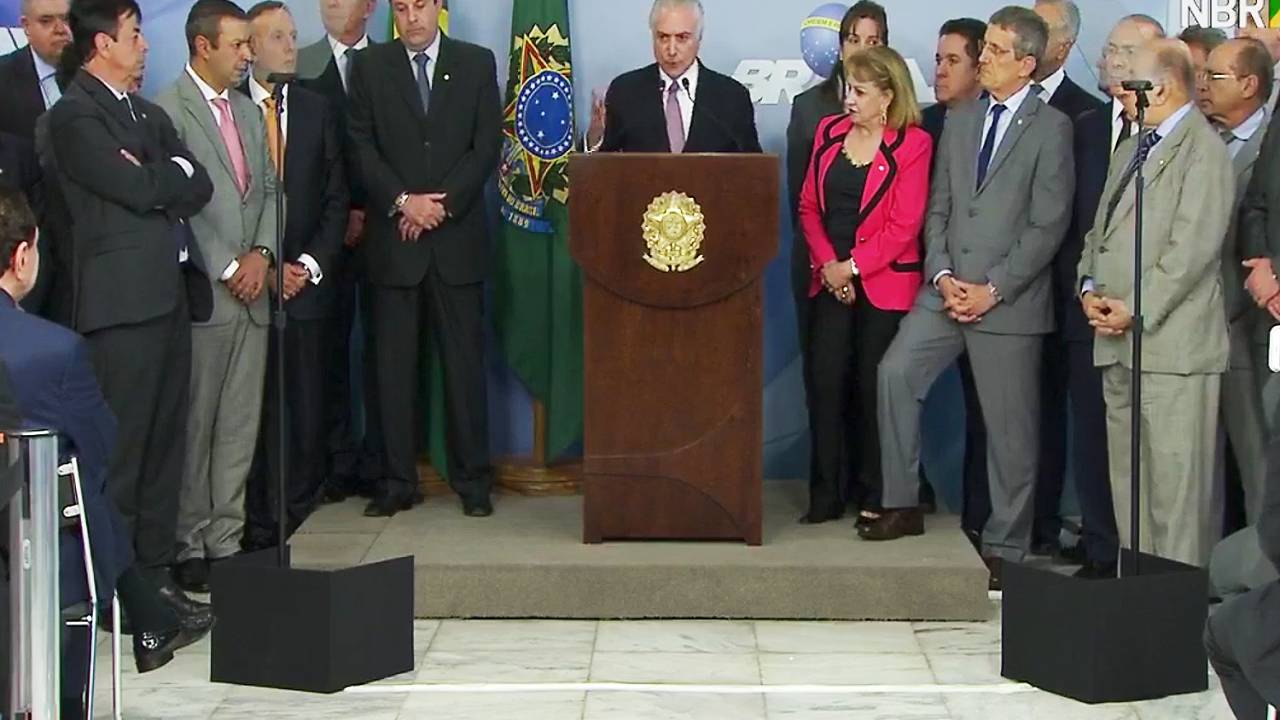 Pronunciamento de Michel Temer após denúncia de corrupção passiva por Rodrigo Janot