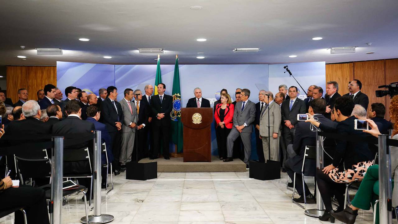 Pronunciamento do presidente Michel Temer após denúncia de Janot