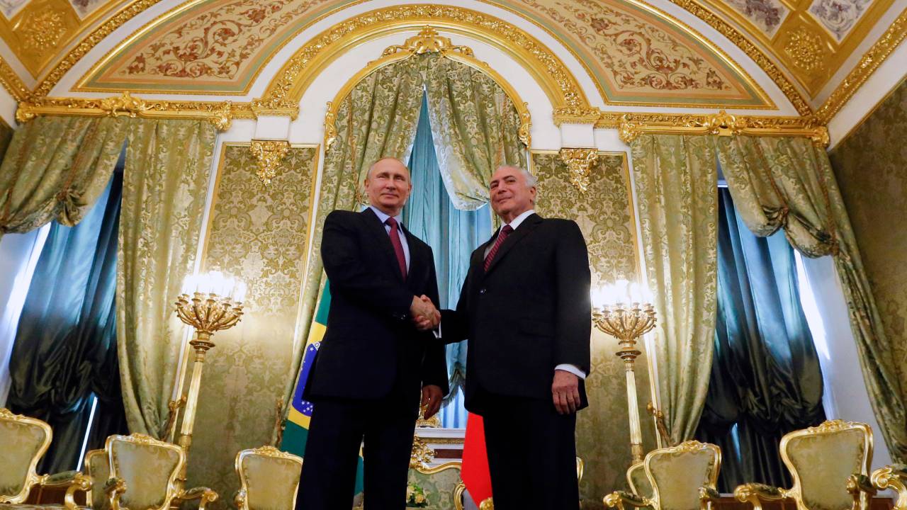 Temer encontra Putin em Moscou