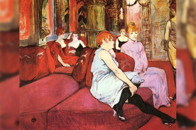 Toulouse-Lautrec - Salon at the Rue des Moulins, de 1894