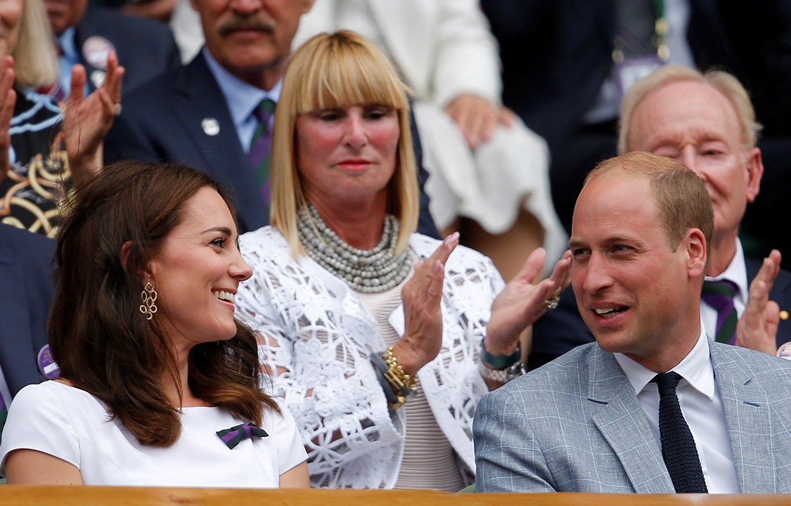 Catherine Middleton e Príncipe William acompanham final de Wimbledon, em Londres