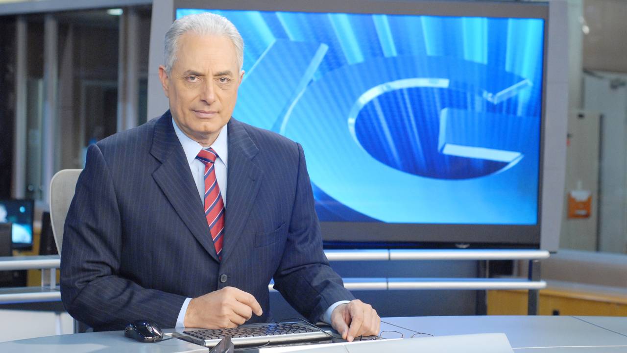 William Waack que apresentava o "Jornal da Globo" se envolveu em escândalo e foi convidado a se retirar (Foto Reprodução/Internet)